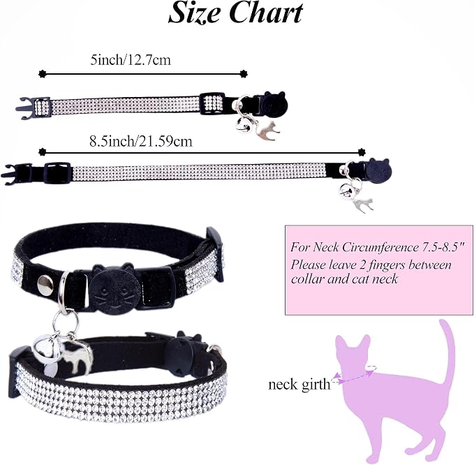 Rhinestone Cat Collar Breakaway - Image 6