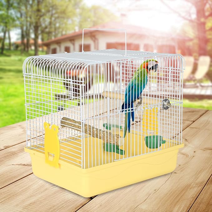 Small Bird Cage, Lightweight for Parakeets, Hanging for Parrot, Travel for - Image 6