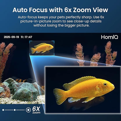 3MP 2K Aquarium & Terrarium Pet Camera.Magnetic Install &Close-Focus Lens - Image 3
