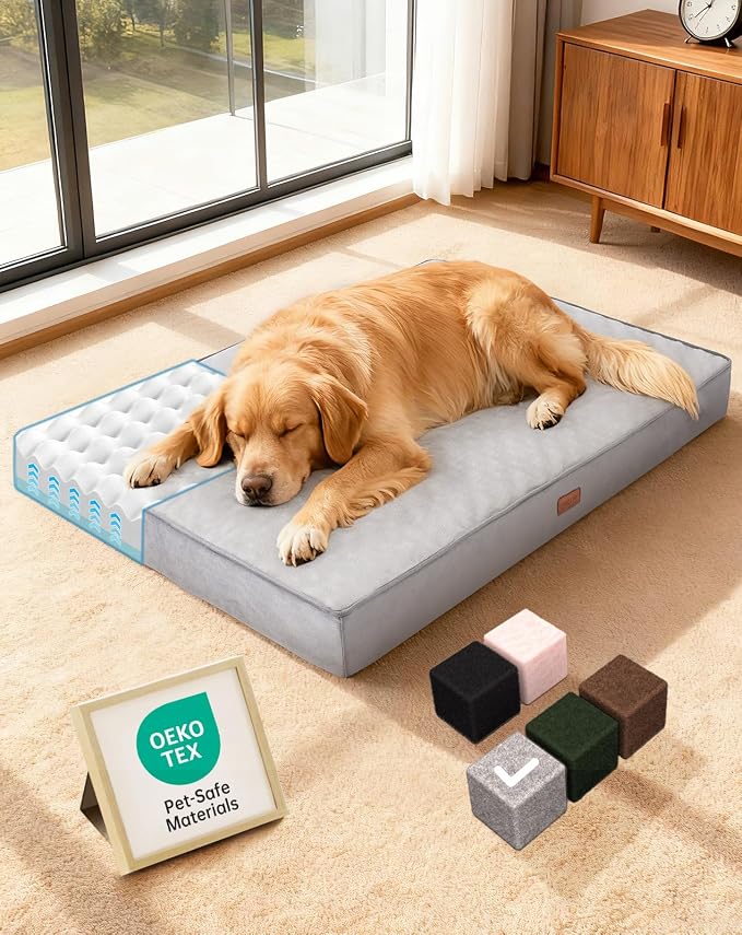 OhGeni Memory Foam Orthopedic Waterproof Dog Bed by OhGeni