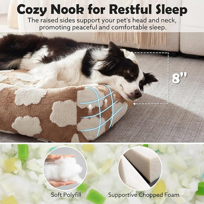 JOEJOY Large Dog Beds Large Sized Dog, Rectangle Washable Orthopedic Pet Bed - Image 2