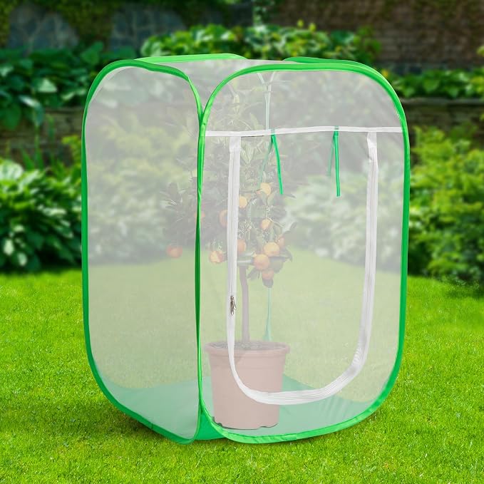 24" x 24" x 36" Pop Up Garden Mesh Plant Cover, Plant Protectors Mesh Plant - Image 5