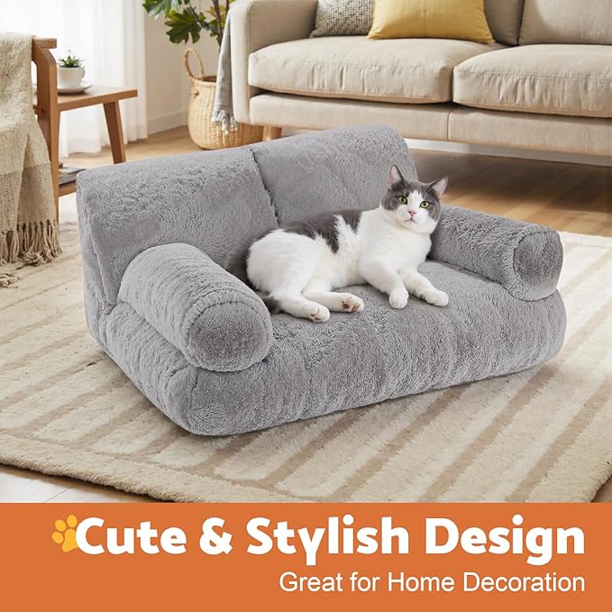 Gimars Upgrade Large Cat Bed for Indoor Cats -Added 10% More Stuff Sponge - Image 2