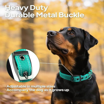 PetiFine Dog Collar for Large Dogs, Neoprene Padded and Adjustable, Reflective - Image 2