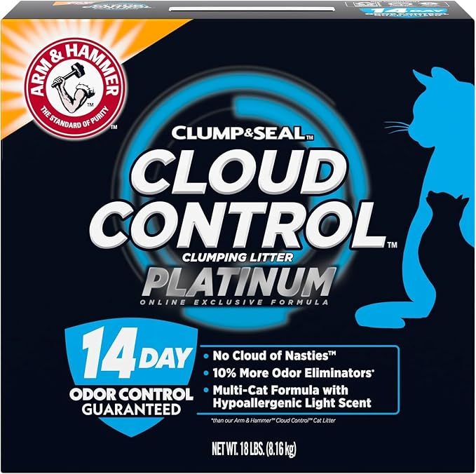 ARM & Hammer Cloud Control Platinum Cat Litter, Hypoallergenic, 14-Day Odor by ARMHAMMER