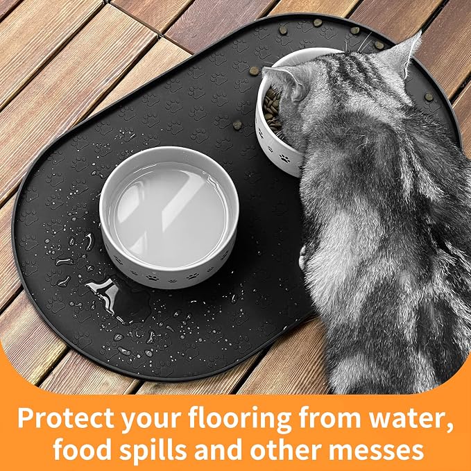 KPWACD Pet Feeding Mat for Dogs and Cats, Silicone Dog Placemat Non-Slip - Image 8