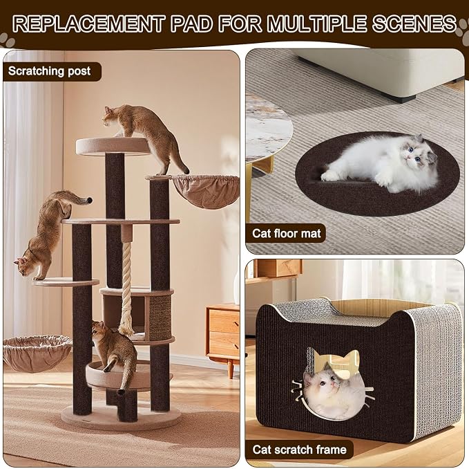 Cat Scratch Mat, 118.5"x15.9" Trimmable Self-Adhesive Cats Scratch Carpet - Image 5