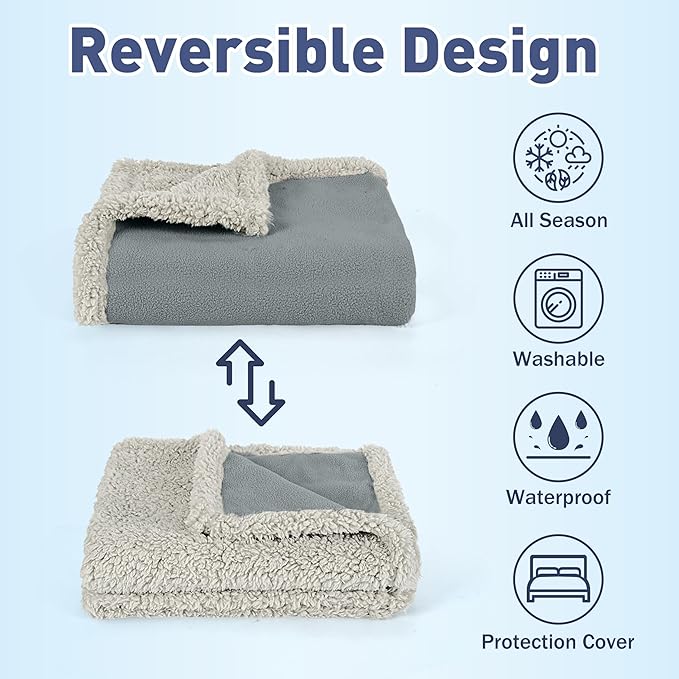 Kritter Planet Waterproof Dog Blanket, Reversible Water Proof Pet Blanket - Image 3