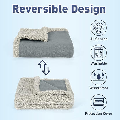 Kritter Planet Waterproof Dog Blanket, Reversible Water Proof Pet Blanket - Image 3