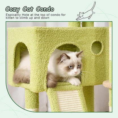 Cat Tree, 41.3" Cat Tower for Indoor Kittens - Image 5