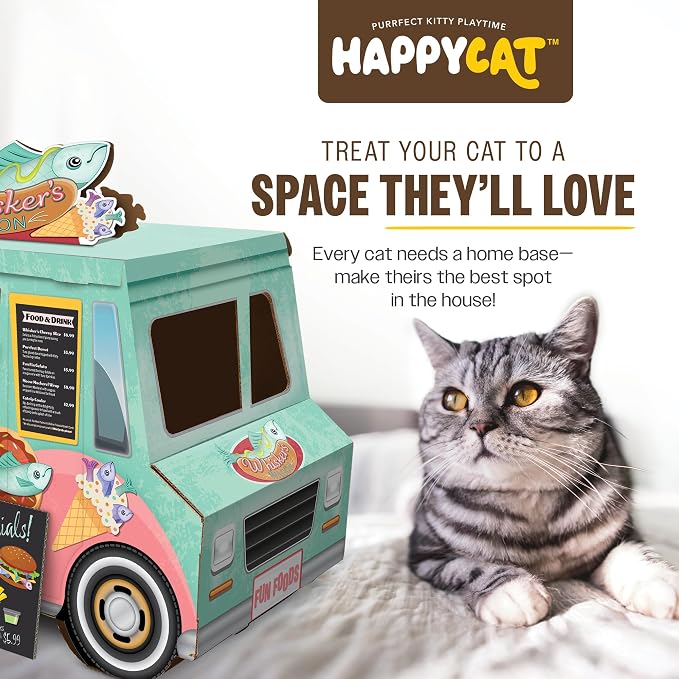 HappyCat Whisker’s Wagon Cat Scratcher House - Image 3