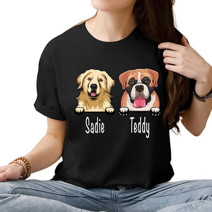 Custom Dog Mom Shirt for Women Pet Ears Sweatshirt by CustomUnique