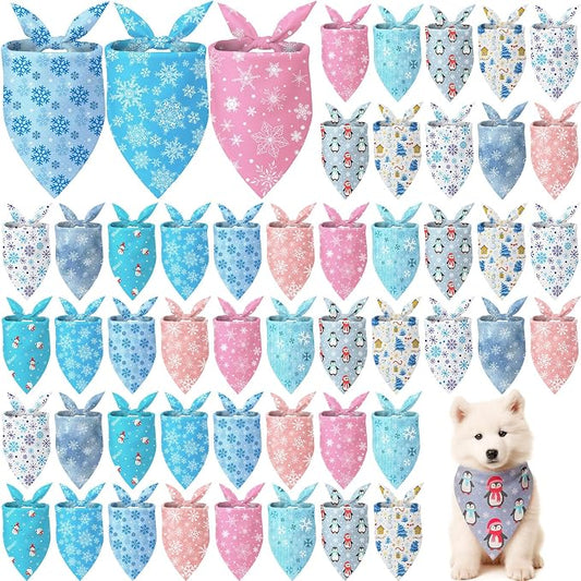 Weewooday 50 Pcs Winter Bandanas Bulk by Weewooday