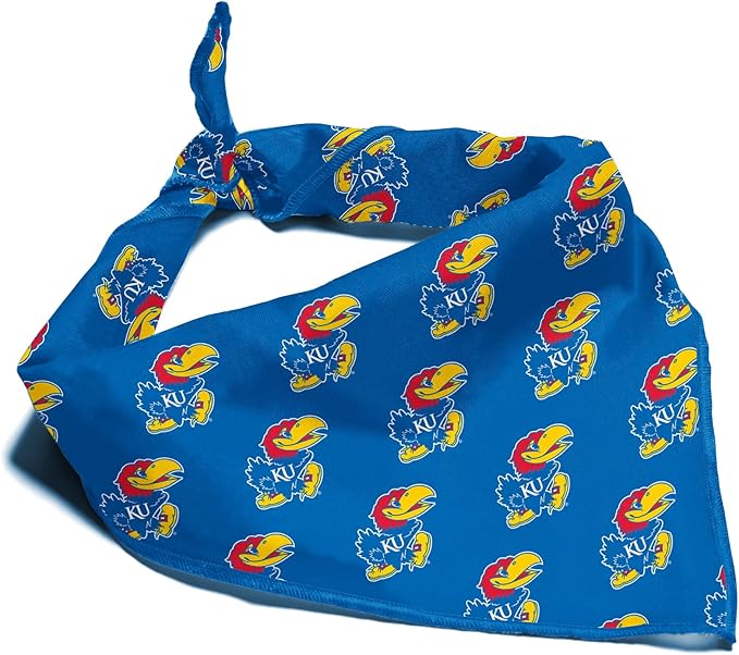Kansas Jayhawks Officially Licensed Bandana by ShopInstaPets