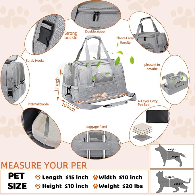 Pet Carrier Bag Airline Approved Up - Image 4