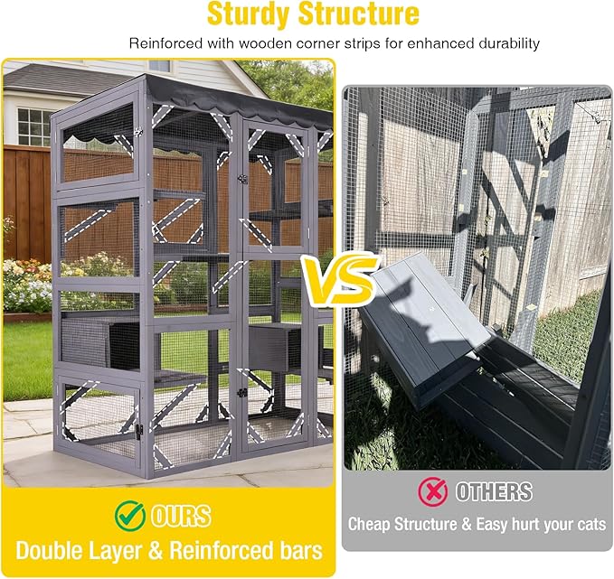 Aivituvin Catio Outdoor Cat Enclosure - Image 4