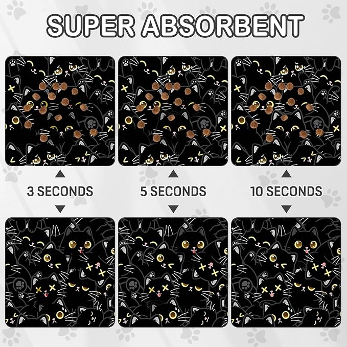 Cat Food Mat for Pet Dog Food Mat, Non-Slip Cat Pet Feeding Mats for Floor - Image 4