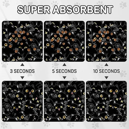 Cat Food Mat for Pet Dog Food Mat, Non-Slip Cat Pet Feeding Mats for Floor - Image 4