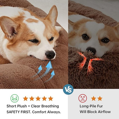 OhGeni 31 inches Calming Donut Orthopedic Dog & Cat Bed - Image 3