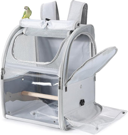 Sanmoncare Bird Backpack Carrier, Water Repellent Fabric Cockatiel Travel Bag - Image 3