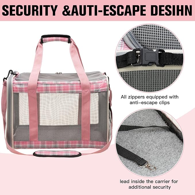 EXPAWLORER Large Cat Carrier Dog Carriers Soft - Image 6