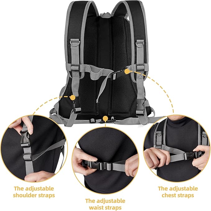 WOYYHO Pet Dog Carrier Backpack Small Dog Front Backpack Ventilated Dog Carrier - Image 3