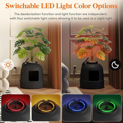 Lifewit Cat Litter Box, Hidden Enclosure Litter Tray - Image 6