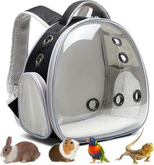 Portable Travel pet Backpack Carrier Hamster Bag Guinea Pig Bird Small Dog cat by ioviewforpet