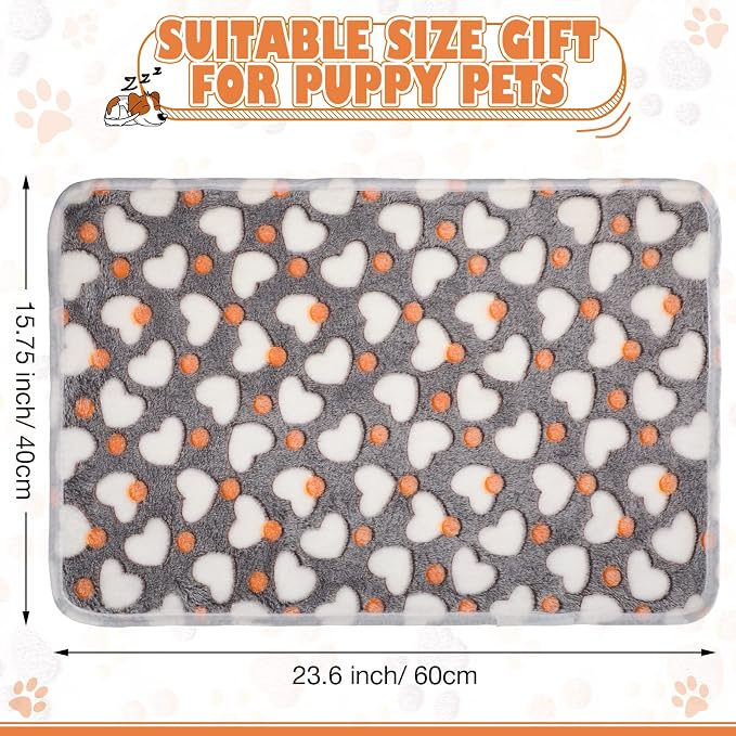 Chumia 18 Pcs Fleece Puppy Blanket Bulk, Soft Warm Pet Blanket - Image 2