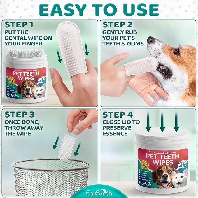 Premium Teeth Cleaning Wipes for Dogs & Cats - Image 8