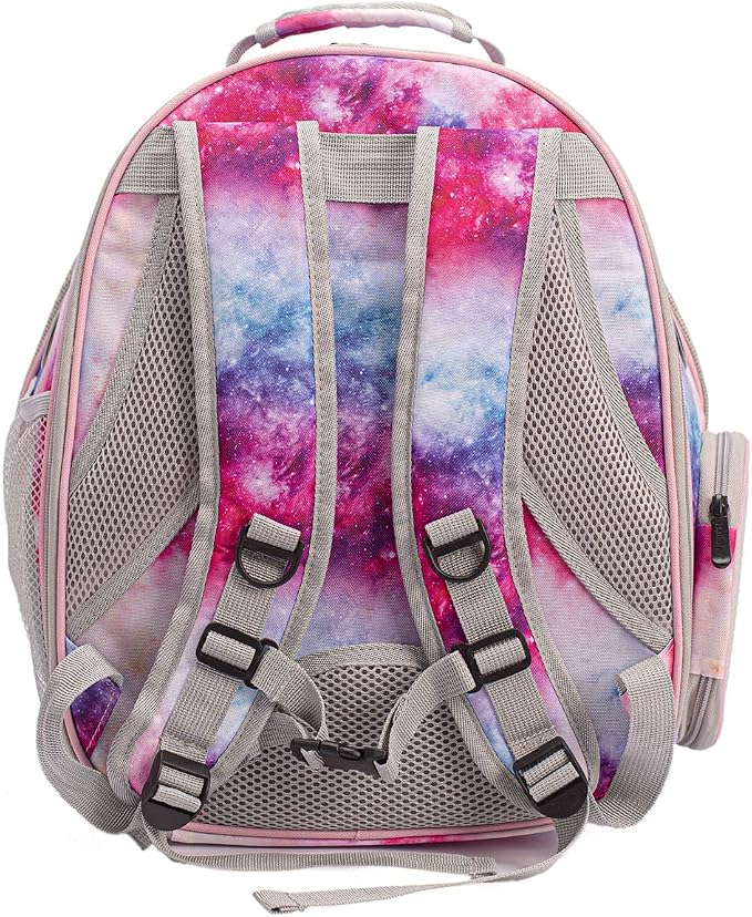 Galaxy Pink Dual Expandable Cat Backpack Carrier, Fit up to 20 lbs, Expandable - Image 4