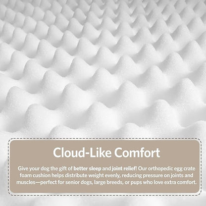 MidWest Homes for Pets Orthoperdic Egg-Crate Nesting Pet Bed w/ Teflon Fabric - Image 6