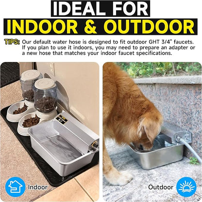 Automatic Dog Water Dispenser, 2 Gallons 304 Stainless Steel Large Dog Water - Image 5