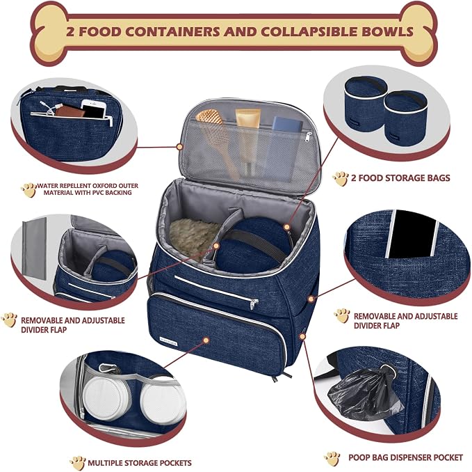 BAGLHER丨Dog Travel Bag Backpack, Airline Approved Pet Supplies Backpack - Image 2
