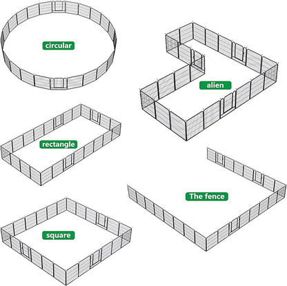 Dog Playpen, 32/40/45 Inch Height in Heavy Duty, Folding Indoor Outdoor - Image 2