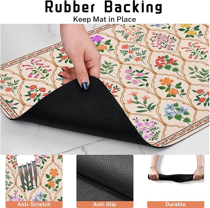Absorbent Pet Dog Bowl Mat for Food and Water, Pet Cat Food Feeding Mat - Image 4