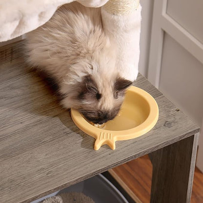 Hey-brother Cat Tree with Litter Box Enclosure, All-in-one Cat Tower - Image 7