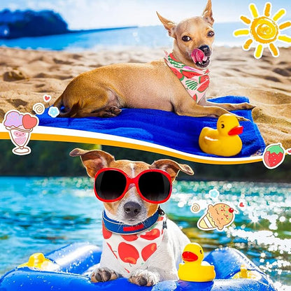 6 Pack Spring Summer Dog Bandanas Hawaii Fruit Pattern, Dog Bandanas Scarf Bibs - Image 6
