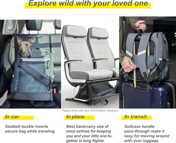 Expandable Pet Carrier, Airline-Approved Foldable and Detachable Backpack - Image 5