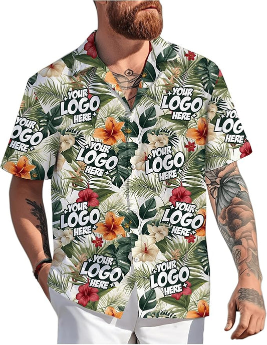 Custom Hawaiian Shirt with Face Photo Picture by GLOXO