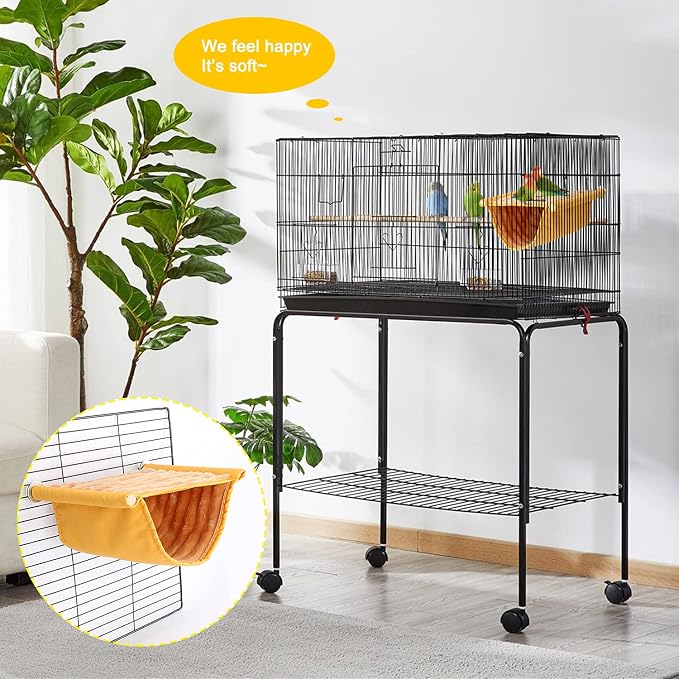 BWOGUE Winter Warm Bird Nest Bed Hanging Hammock Snuggle Hut Parrot House Tent - Image 5