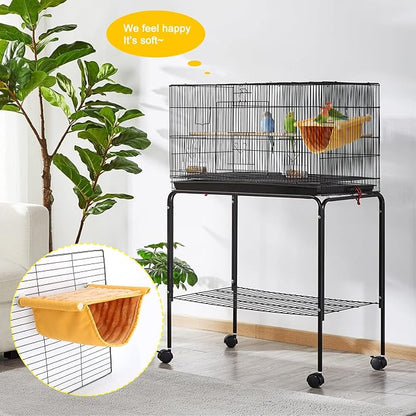 BWOGUE Winter Warm Bird Nest Bed Hanging Hammock Snuggle Hut Parrot House Tent - Image 5