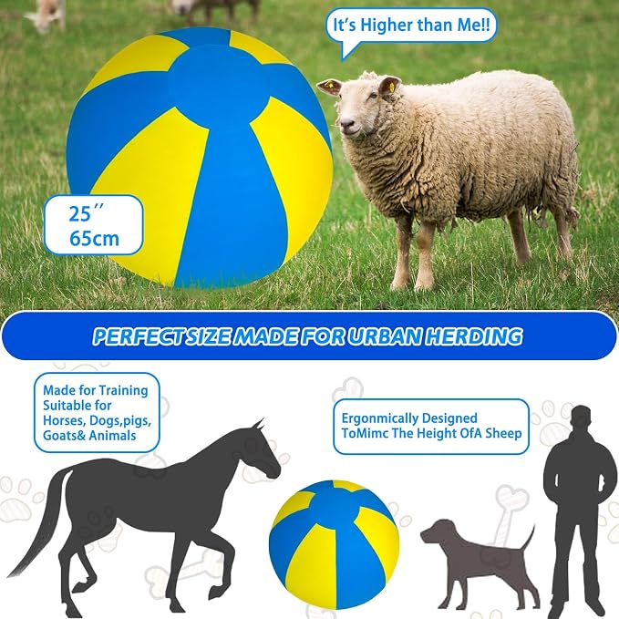 Herding Ball for Dogs, Dual Layered Set for Australian Shepherd, Agility - Image 6