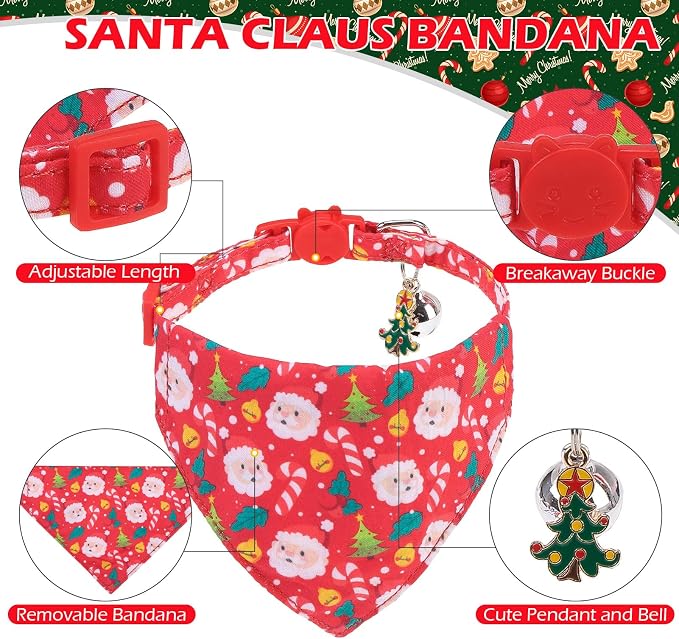 EXPAWLORER Christmas Cat Collar Breakaway - Image 4