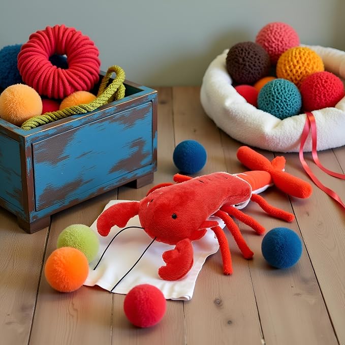 Dog Lobster Chew Toy Multi-Shape Comfortable to Touch Plush Cats Chew Stuffed - Image 8