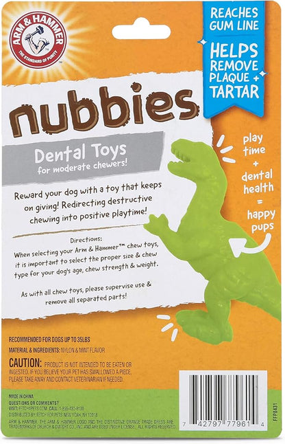 Arm & Hammer for Pets Nubbies Dental Toys T-Rex Dental Chew Toy for Dogs Best - Image 7