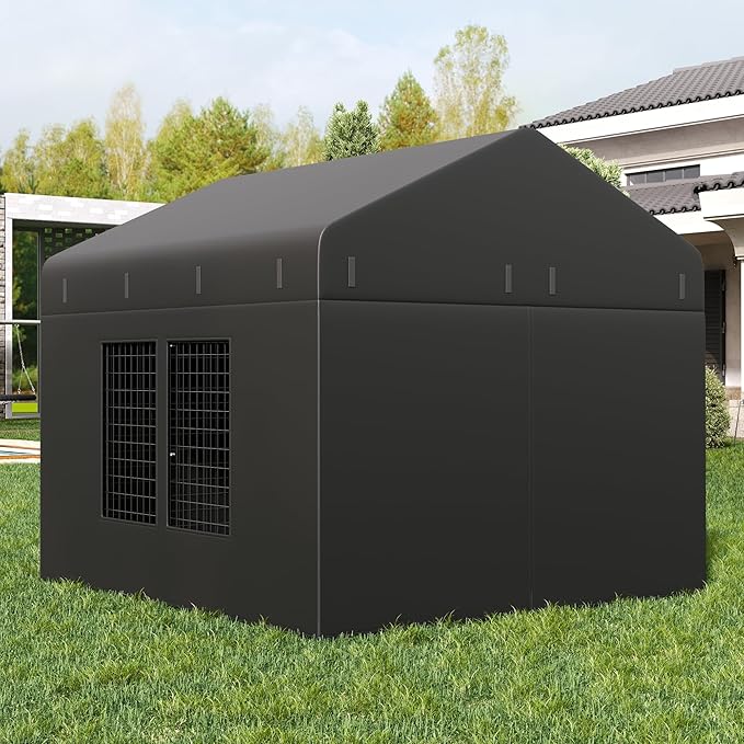Outdoor Dog Kennel Cover 79" W x 79" D x 72.5" H - Image 5