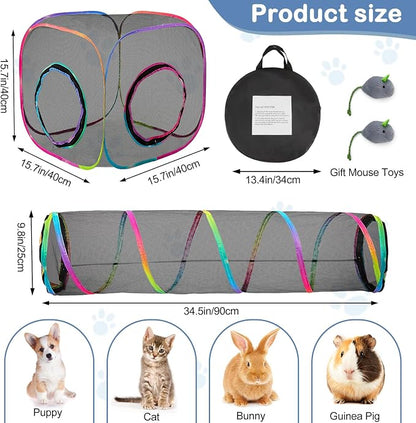 Outdoor Cat Enclosures Portable Cats Tunnel - Image 8