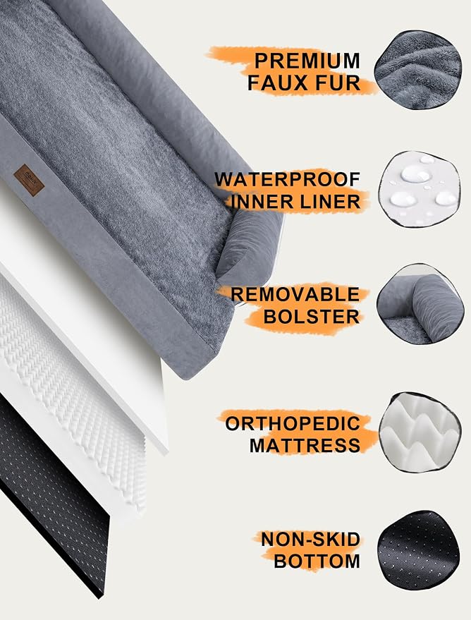 Extra Large Dog Bed Orthopedic Waterproof: Memory Foam Dog Bed - Image 5