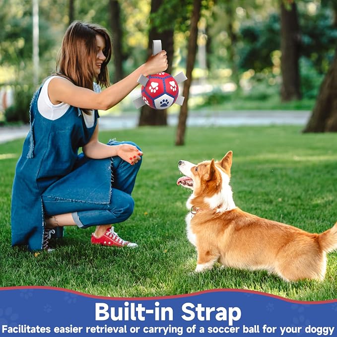 Diman Small Dog Toys Soccer Ball - Image 2